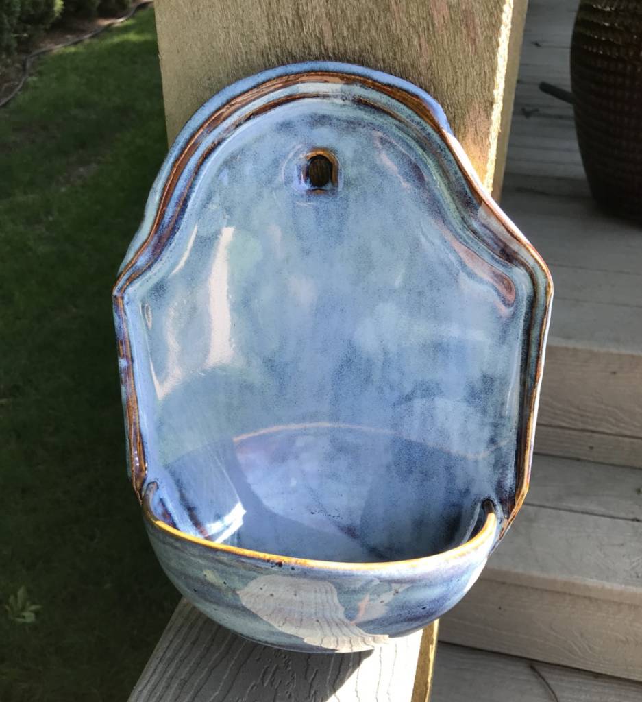 Planter, Hanging Blue ($45) - Pam Anderson